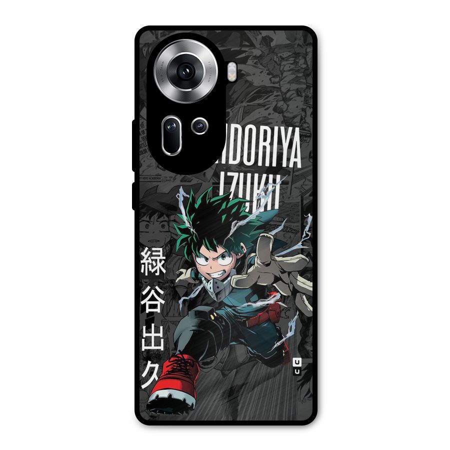 Young Midoriya Metal Back Case for Oppo Reno11 5G