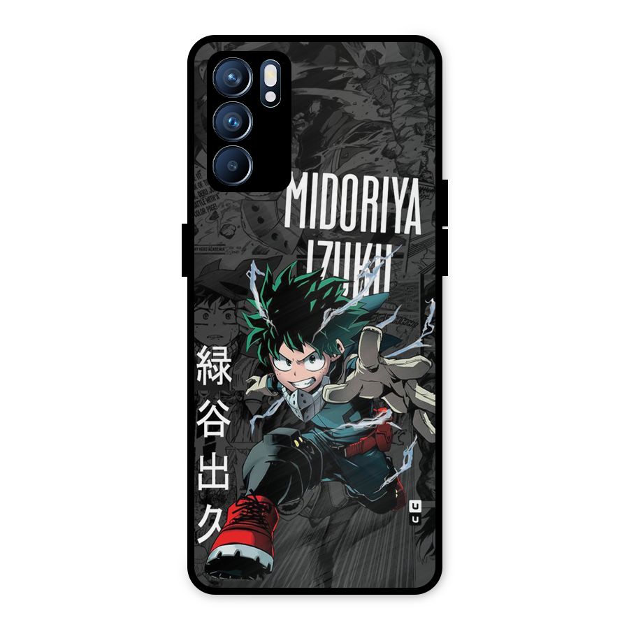 Young Midoriya Metal Back Case for Oppo Reno6 5G