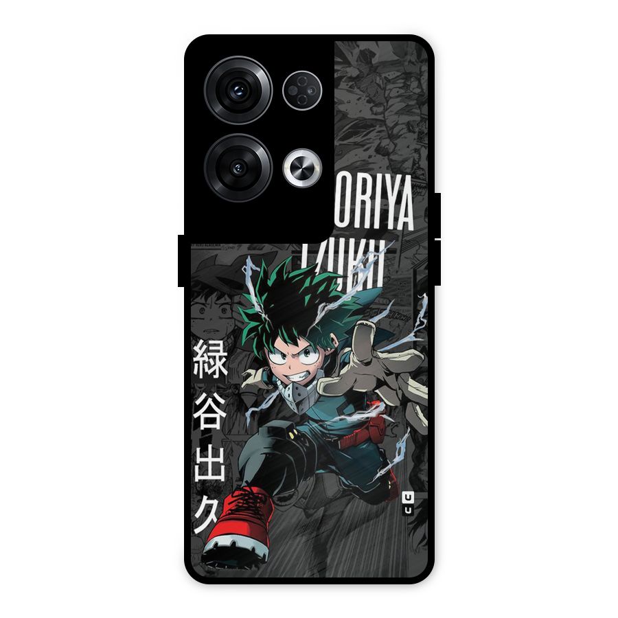 Young Midoriya Metal Back Case for Oppo Reno8 Pro 5G
