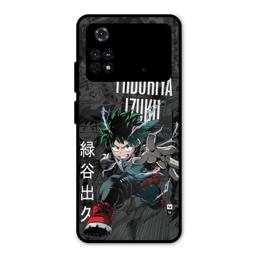 Young Midoriya Metal Back Case for Poco M4 Pro 4G