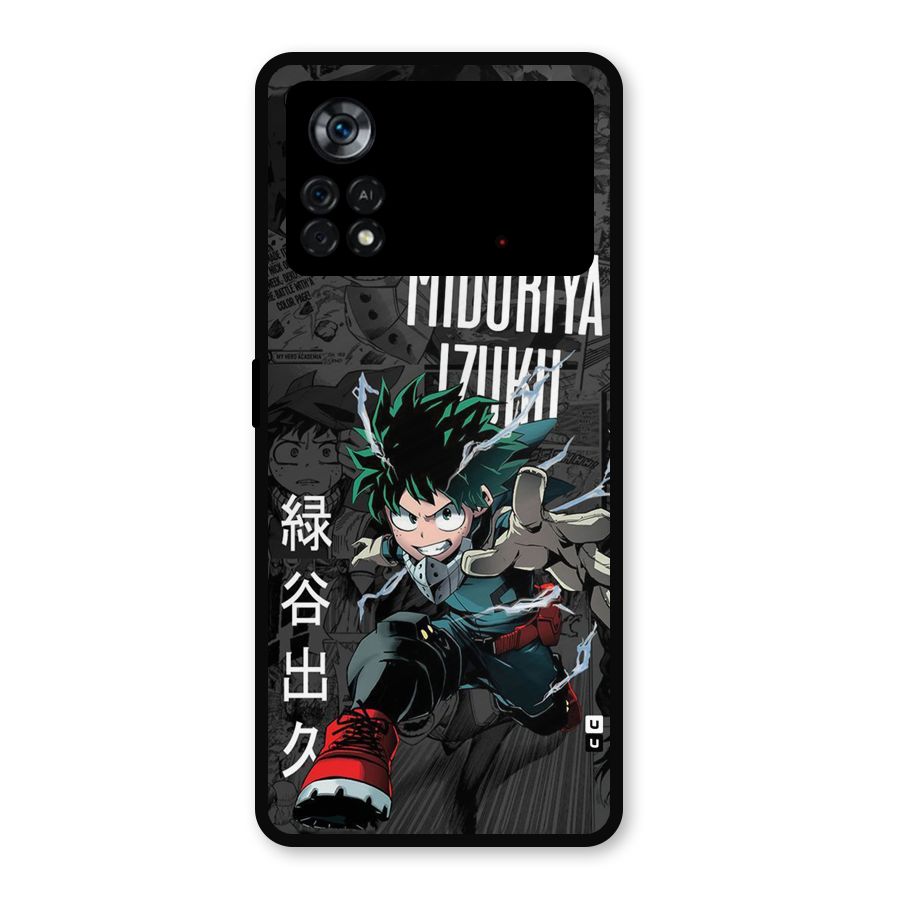 Young Midoriya Metal Back Case for Poco X4 Pro 5G