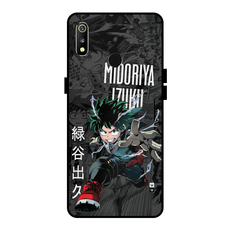 Young Midoriya Metal Back Case for Realme 3i