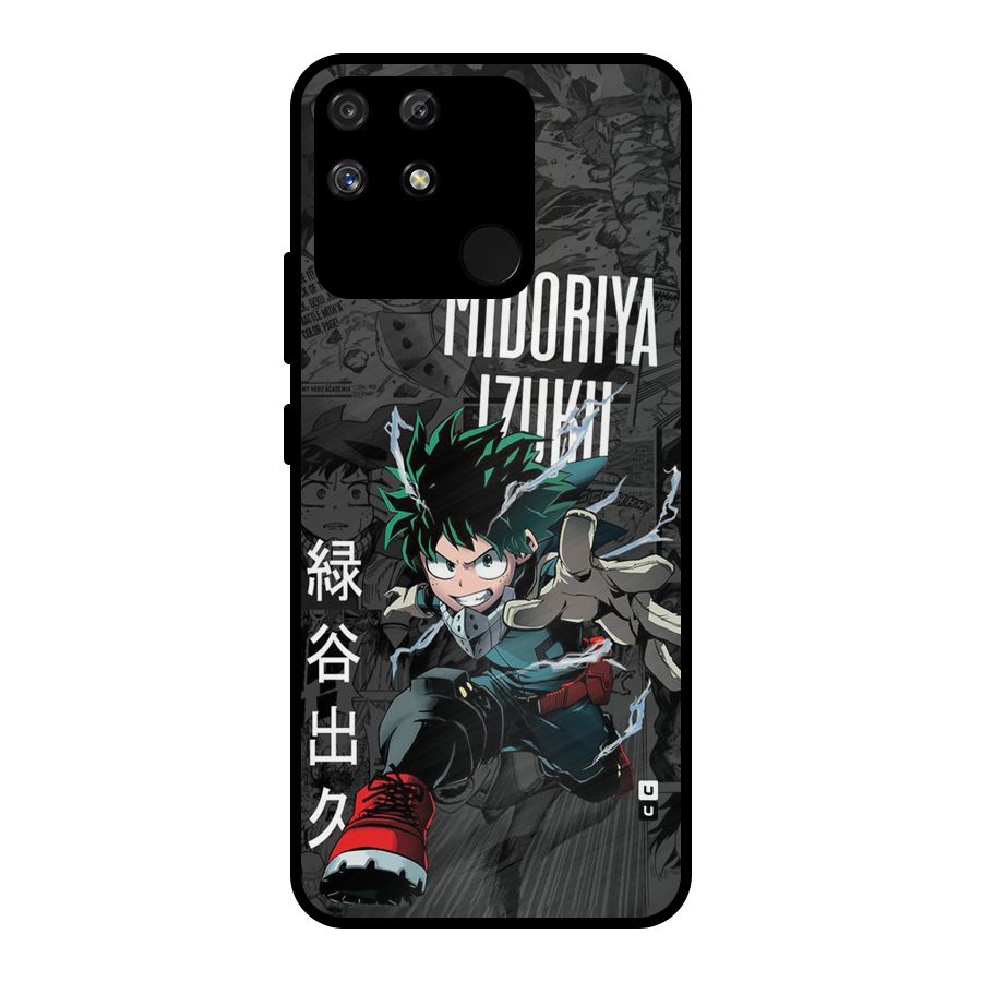 Young Midoriya Metal Back Case for Realme Narzo 50A