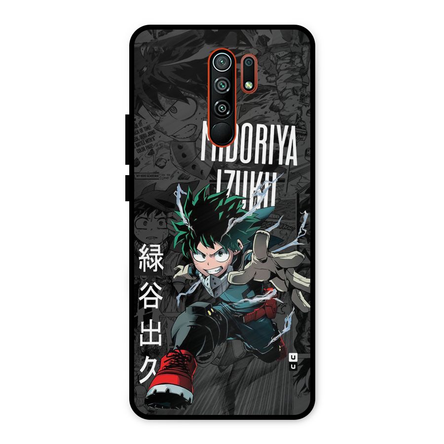 Young Midoriya Metal Back Case for Redmi 9 Prime