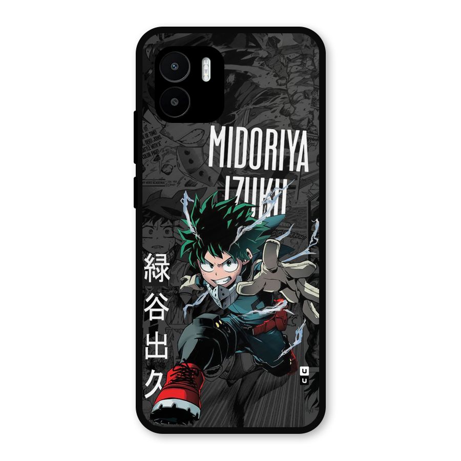Young Midoriya Metal Back Case for Redmi A1