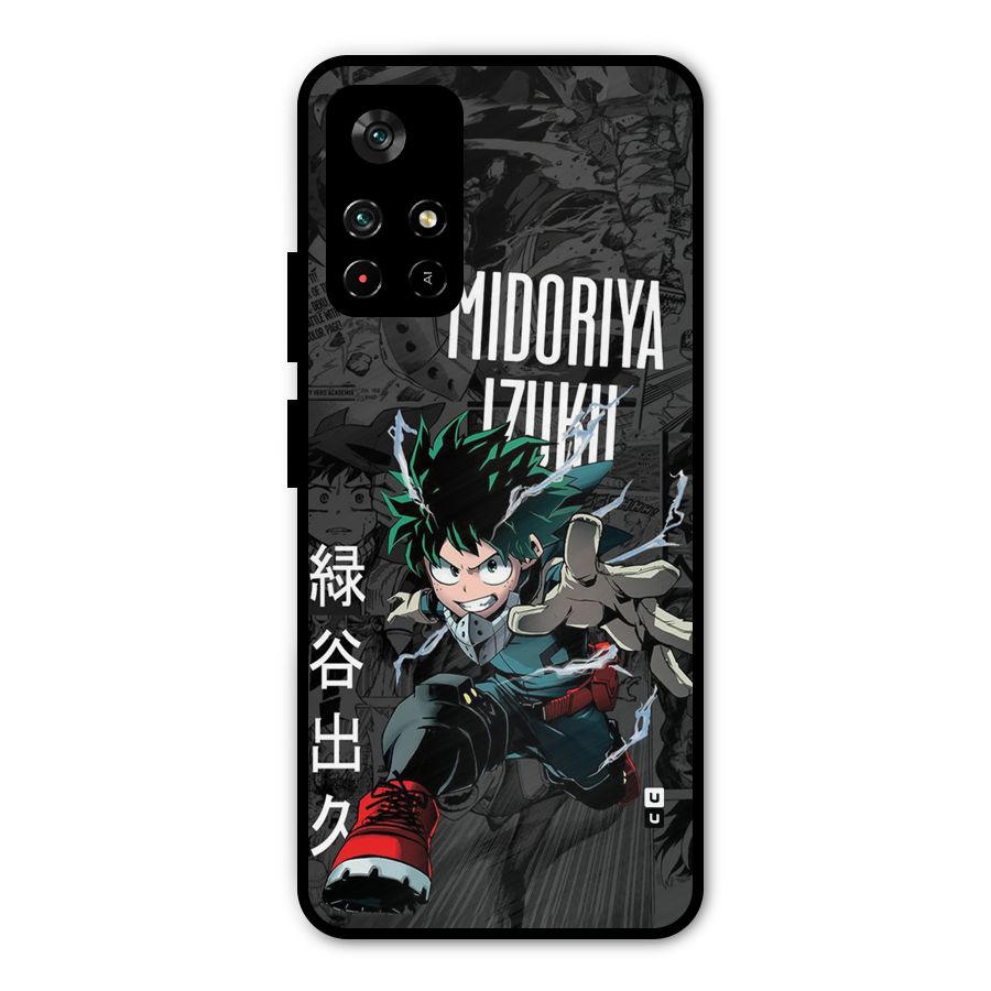 Young Midoriya Metal Back Case for Redmi Note 11T 5G