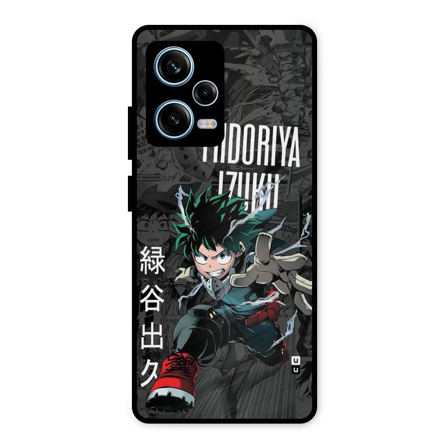Young Midoriya Metal Back Case for Redmi Note 12 Pro
