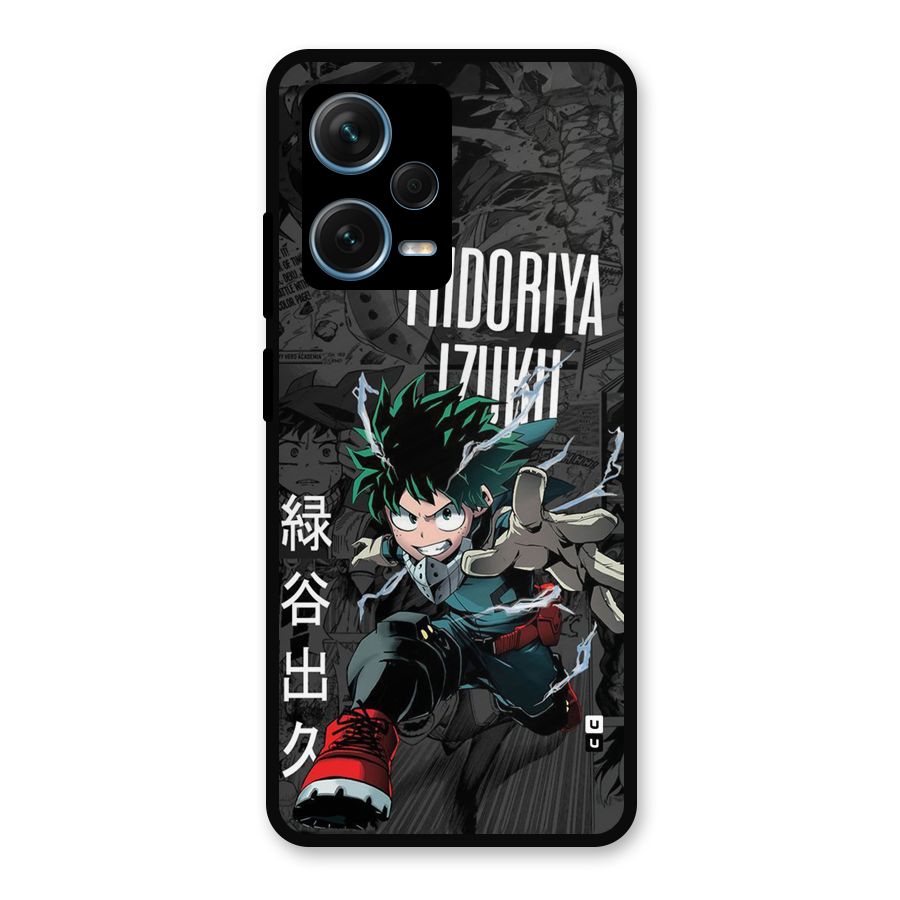 Young Midoriya Metal Back Case for Redmi Note 12 Pro Plus 5G