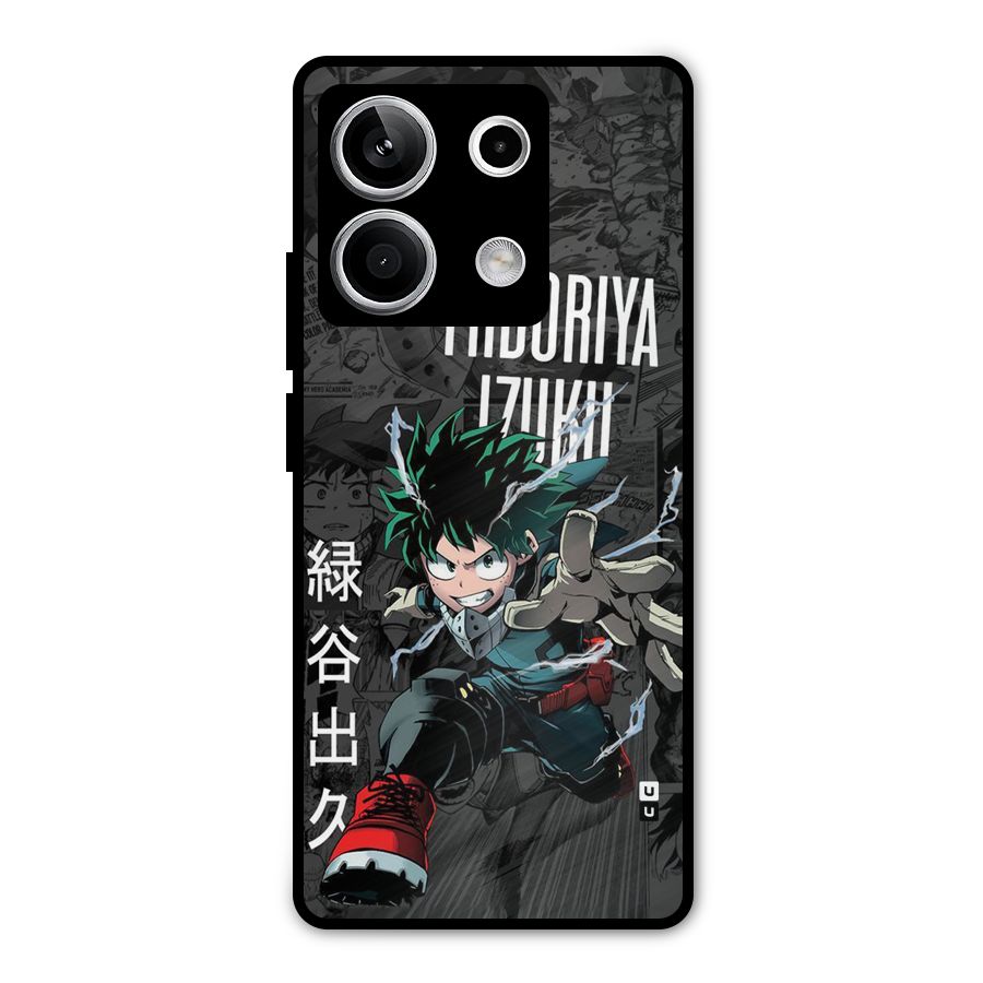 Young Midoriya Metal Back Case for Redmi Note 13 5G