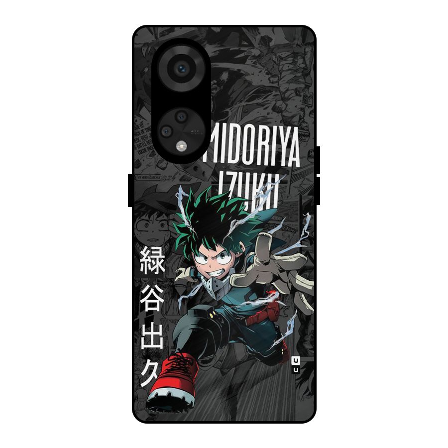 Young Midoriya Metal Back Case for Reno8 T 5G