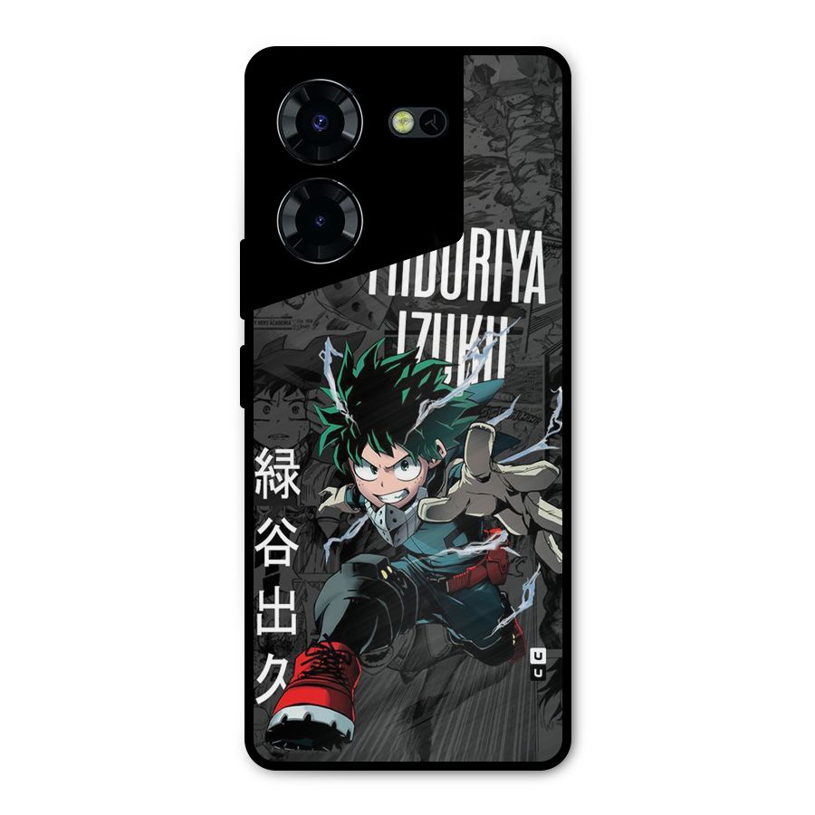 Young Midoriya Metal Back Case for Tecno Pova 5 Pro 5G