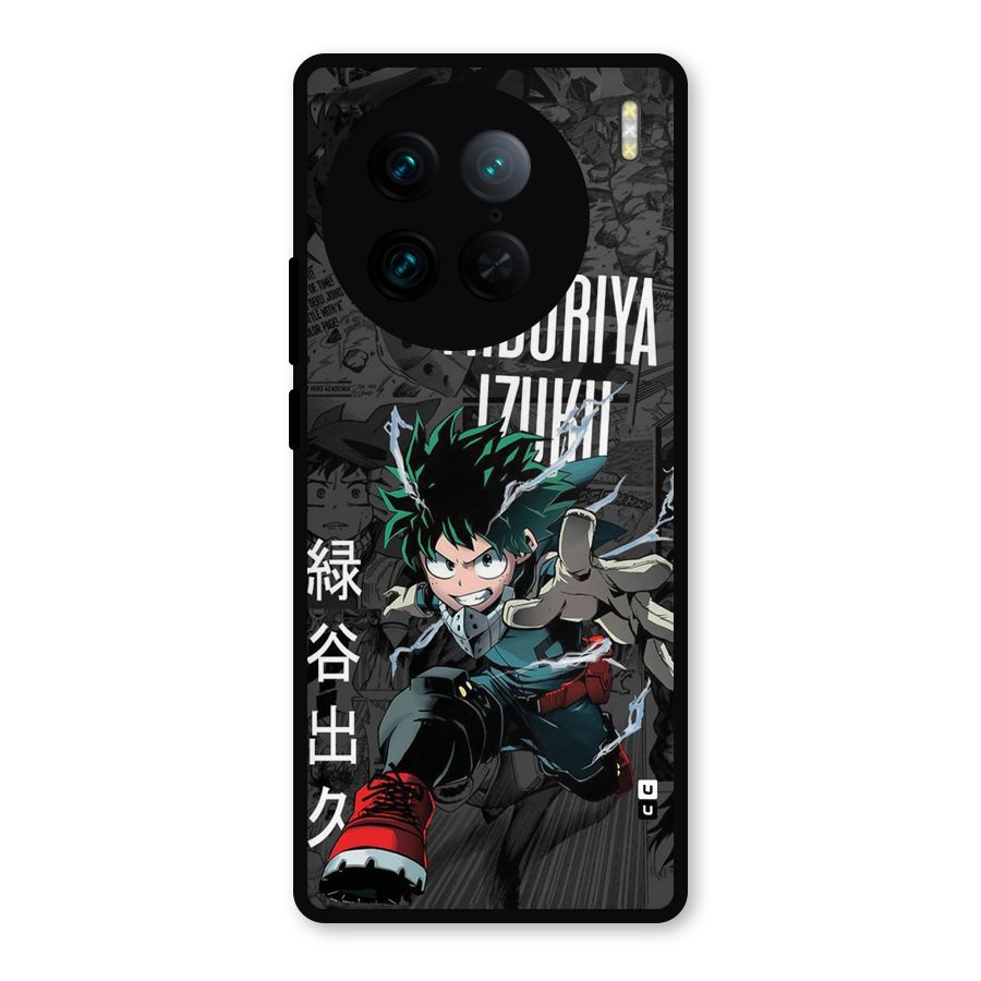 Young Midoriya Metal Back Case for Vivo X90 Pro
