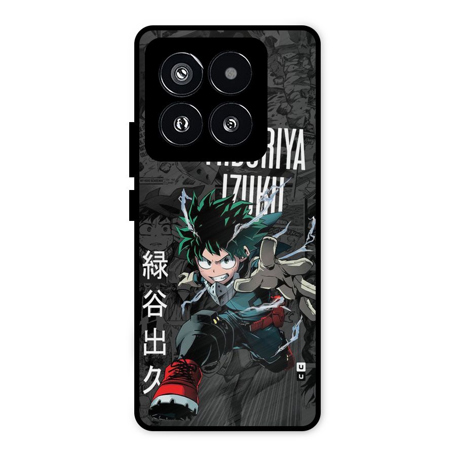 Young Midoriya Metal Back Case for Xiaomi 14 Pro