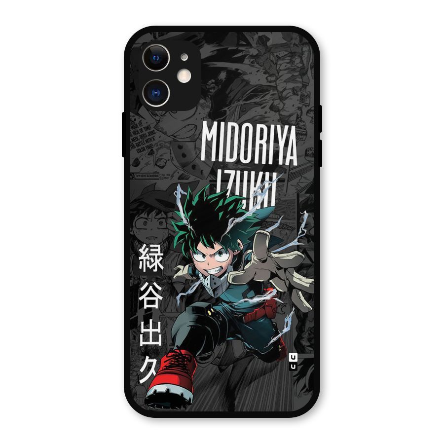 Young Midoriya Metal Back Case for iPhone 11
