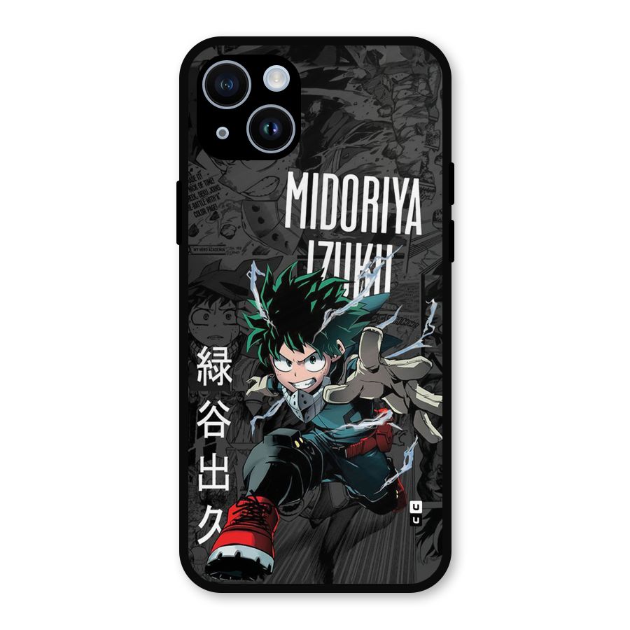 Young Midoriya Metal Back Case for iPhone 14