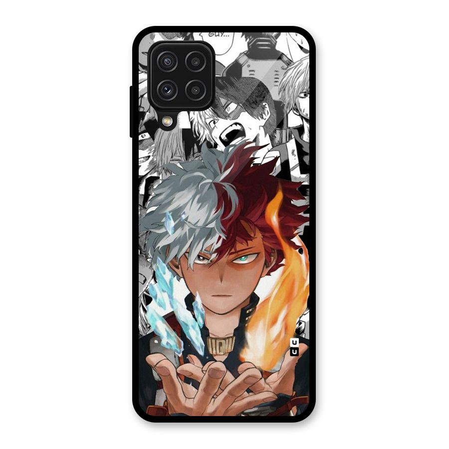 Young Todoroki Glass Back Case for Galaxy A22 4G