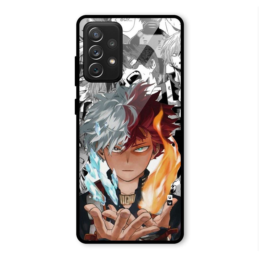 Young Todoroki Glass Back Case for Galaxy A72