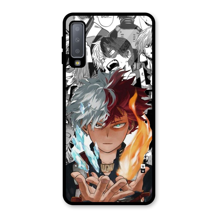Young Todoroki Glass Back Case for Galaxy A7 (2018)