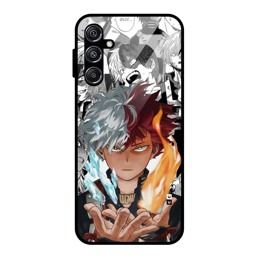 Young Todoroki Glass Back Case for Galaxy M34 5G