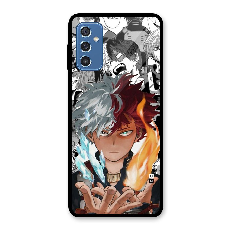 Young Todoroki Glass Back Case for Galaxy M52 5G