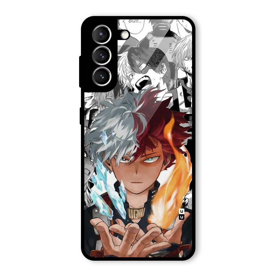 Young Todoroki Glass Back Case for Galaxy S21 5G