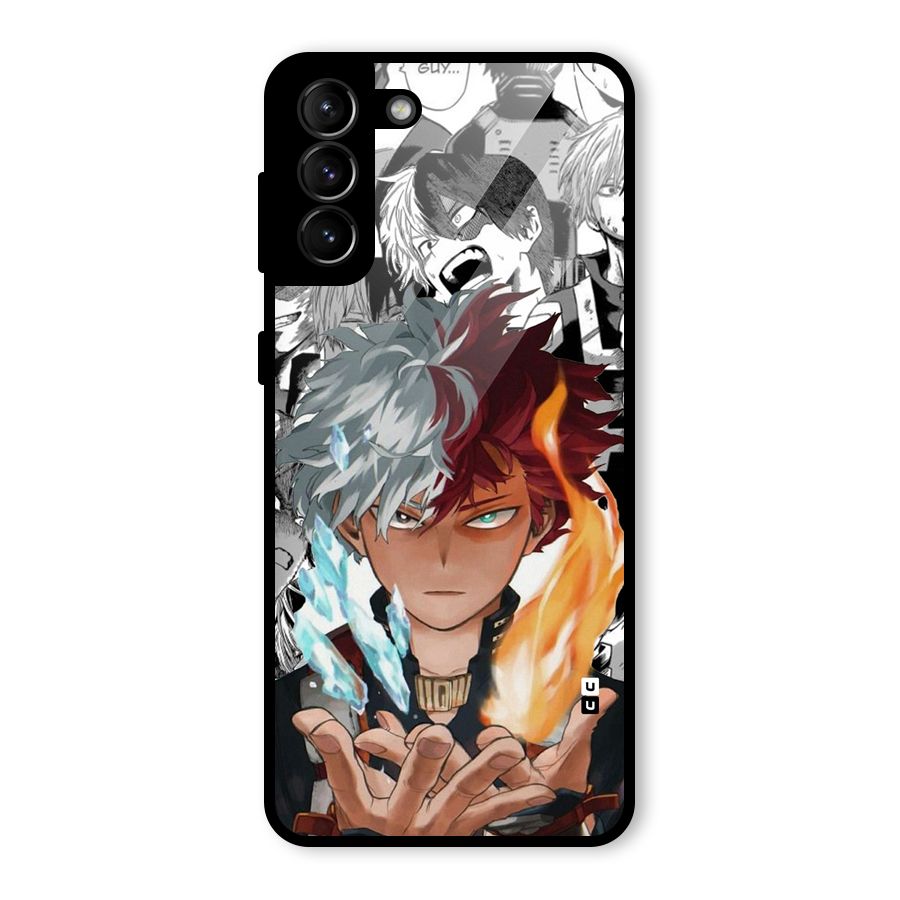Young Todoroki Glass Back Case for Galaxy S21 Plus