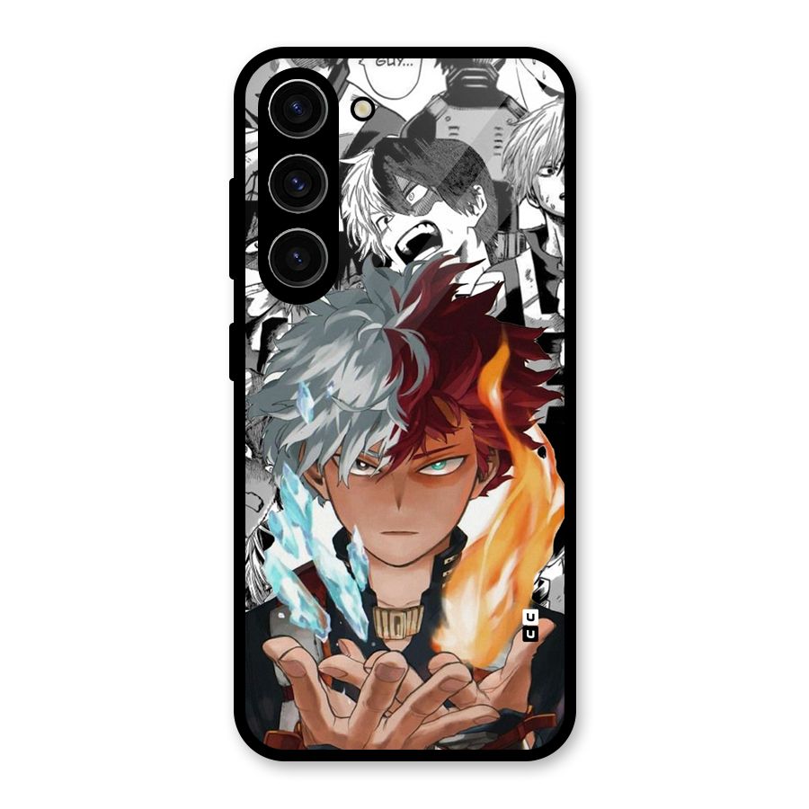 Young Todoroki Glass Back Case for Galaxy S23