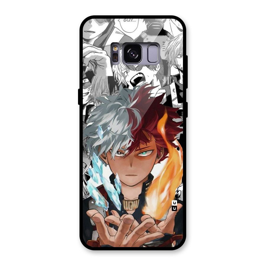 Young Todoroki Glass Back Case for Galaxy S8