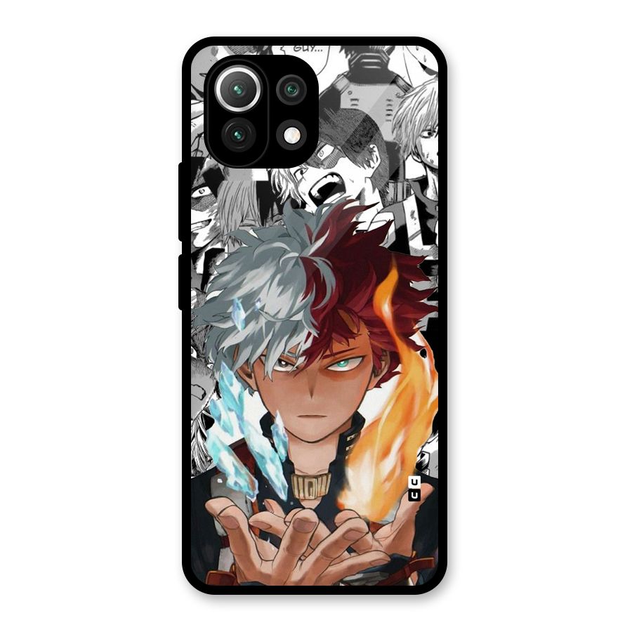 Young Todoroki Glass Back Case for Mi 11 Lite