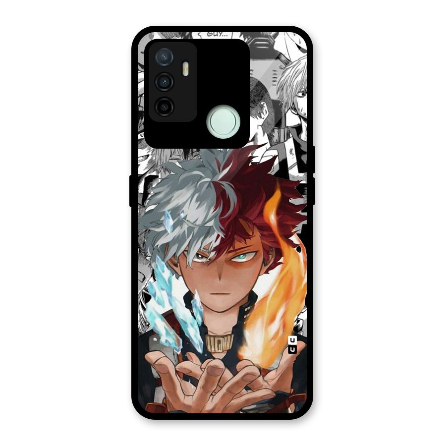 Young Todoroki Glass Back Case for Oppo A53