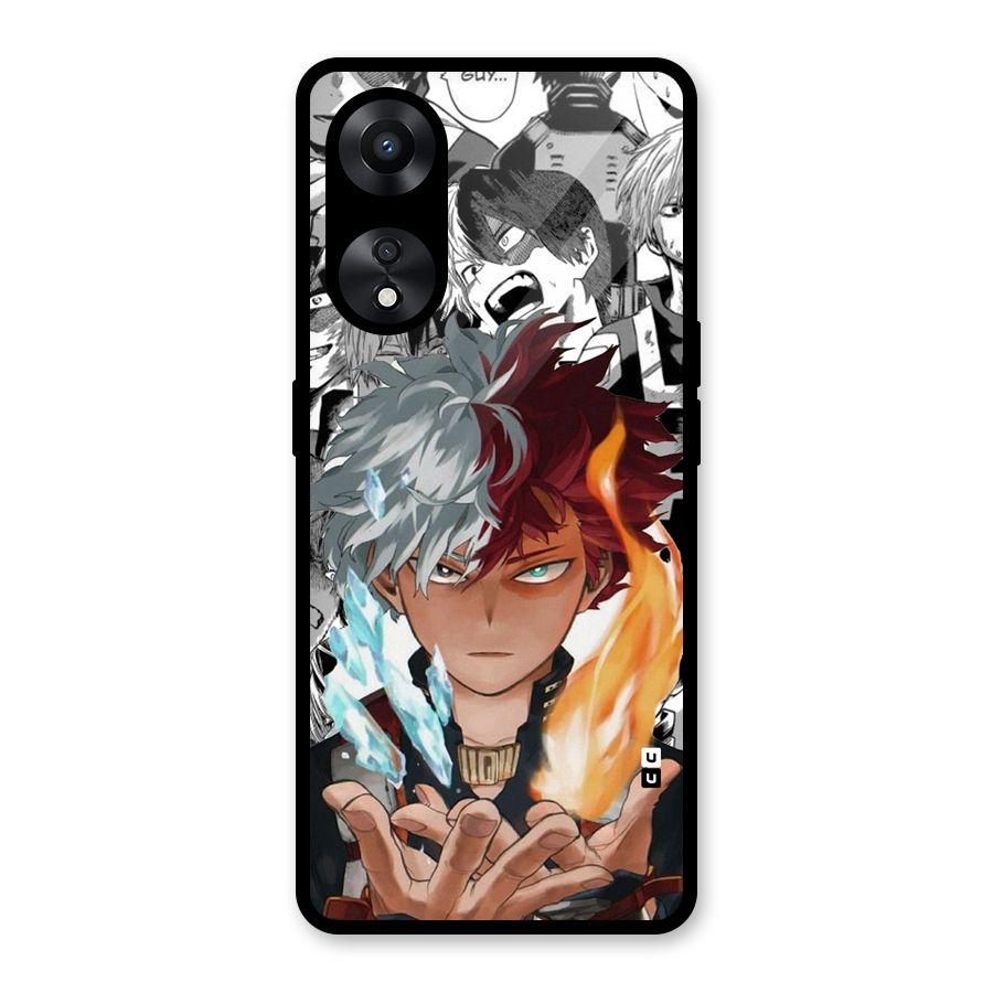 Young Todoroki Glass Back Case for Oppo A78