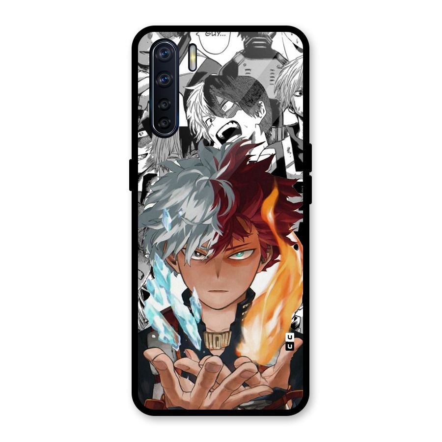 Young Todoroki Glass Back Case for Oppo F15