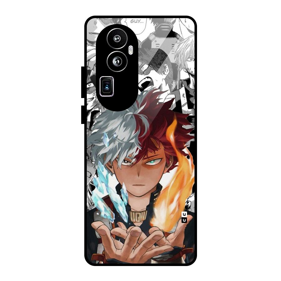 Young Todoroki Glass Back Case for Oppo Reno10 Pro Plus