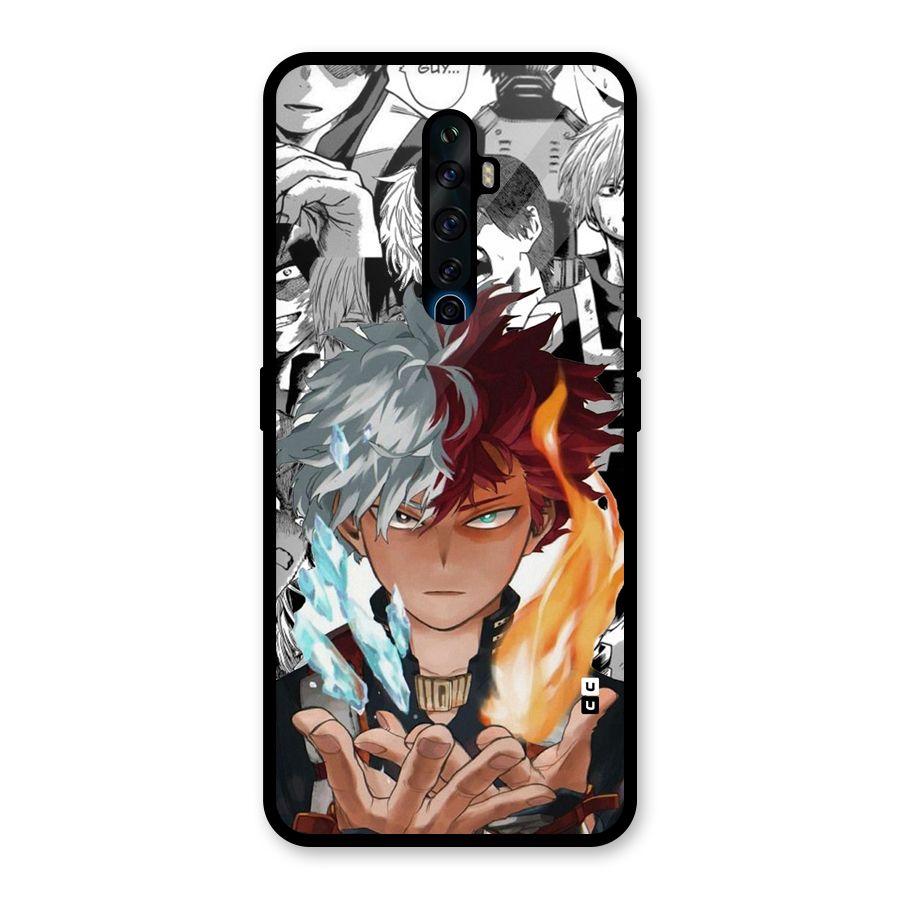 Young Todoroki Glass Back Case for Oppo Reno2 F