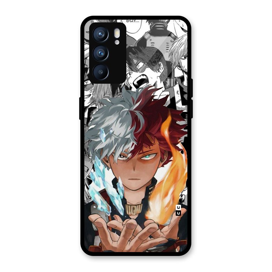 Young Todoroki Glass Back Case for Oppo Reno6 5G