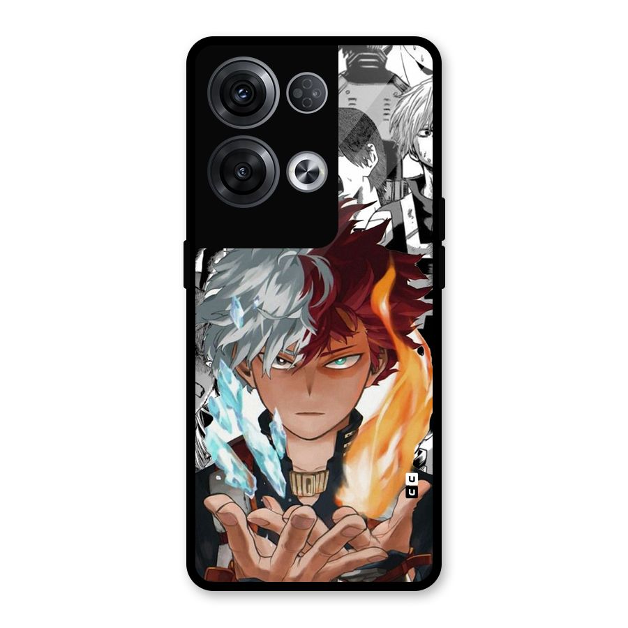Young Todoroki Glass Back Case for Oppo Reno8 Pro 5G