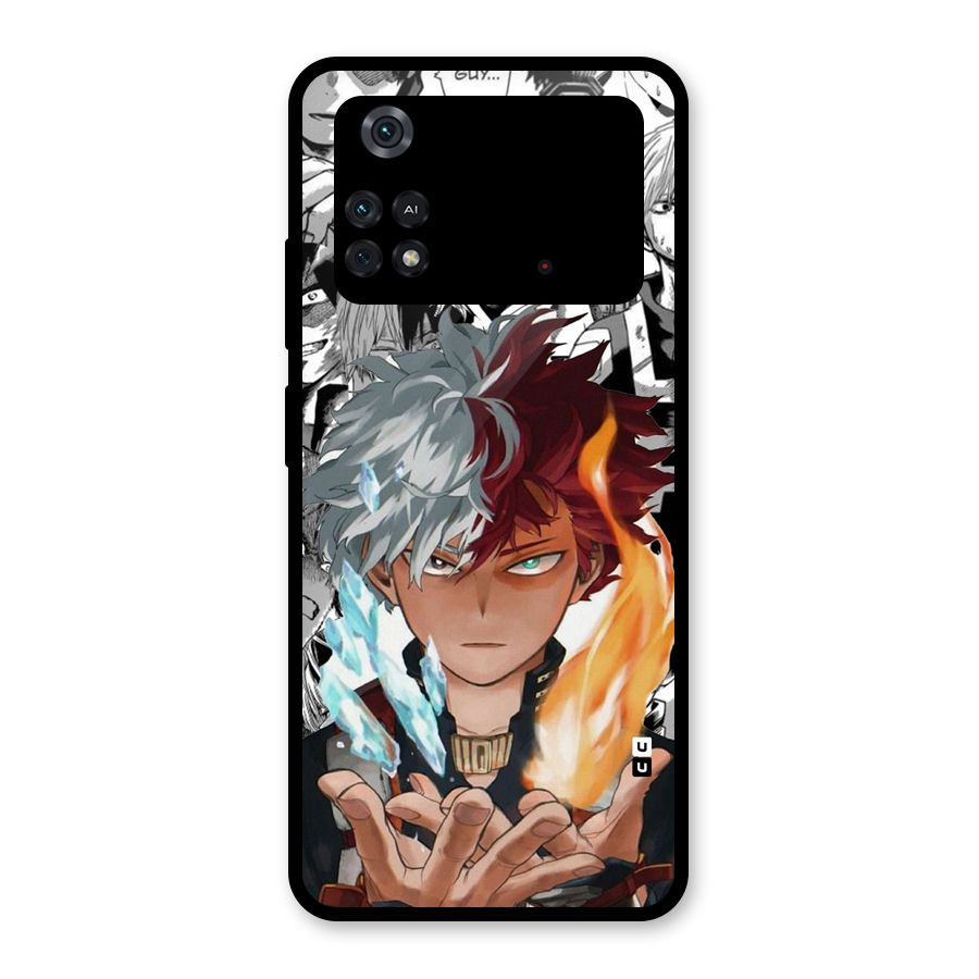 Young Todoroki Glass Back Case for Poco M4 Pro 4G