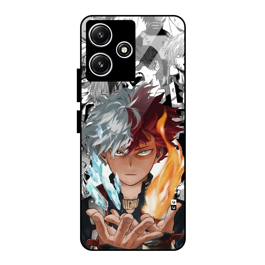 Young Todoroki Glass Back Case for Poco M6 Pro