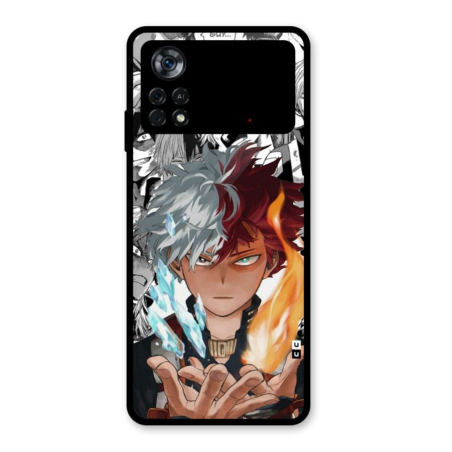 Young Todoroki Glass Back Case for Poco X4 Pro 5G