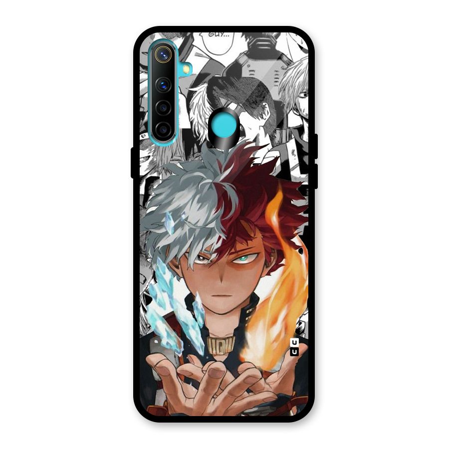 Young Todoroki Glass Back Case for Realme 5i