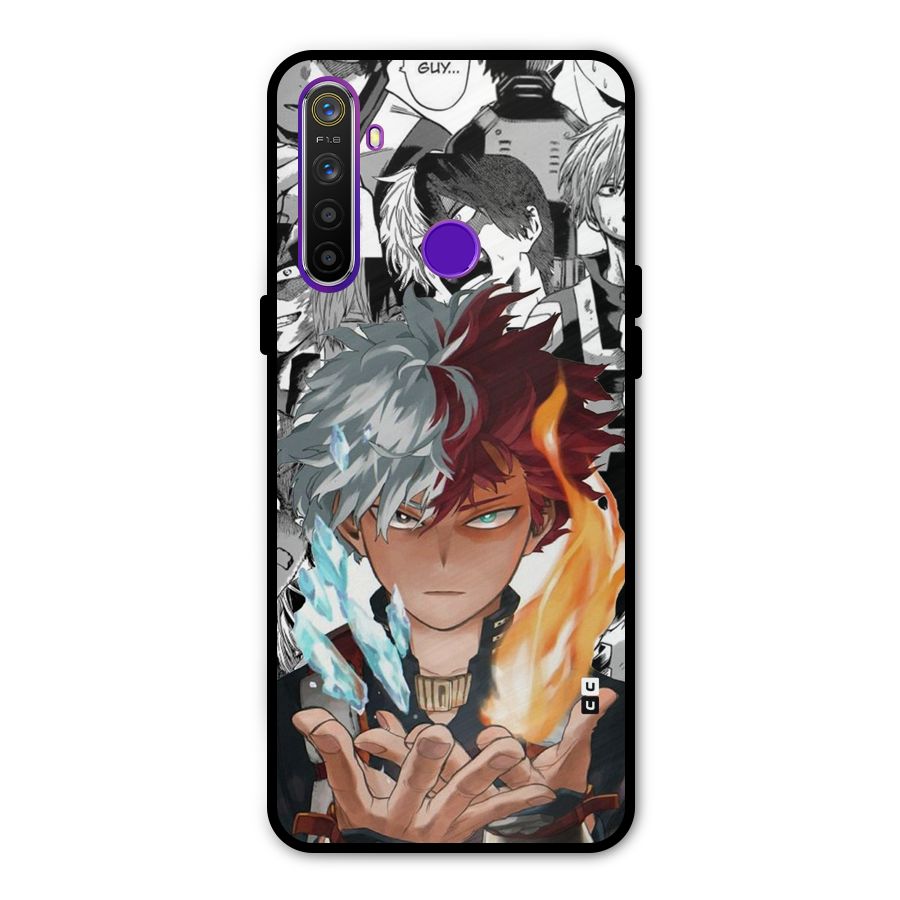 Young Todoroki Glass Back Case for Realme 5s