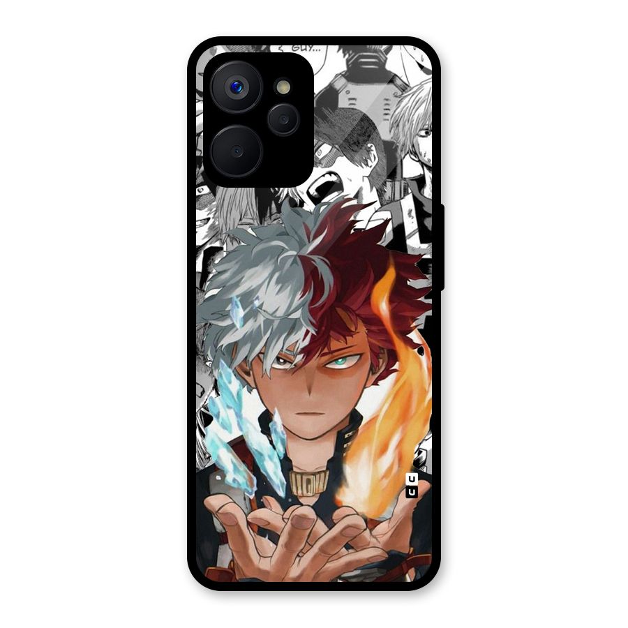 Young Todoroki Glass Back Case for Realme 9i 5G