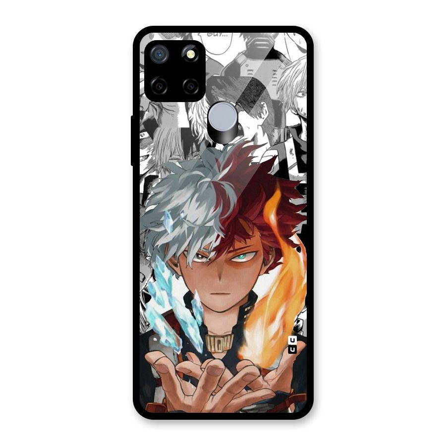Young Todoroki Glass Back Case for Realme Narzo 30A