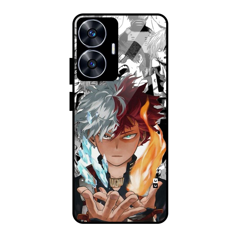 Young Todoroki Glass Back Case for Realme Narzo N55