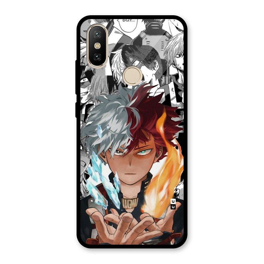 Young Todoroki Glass Back Case for Redmi A2