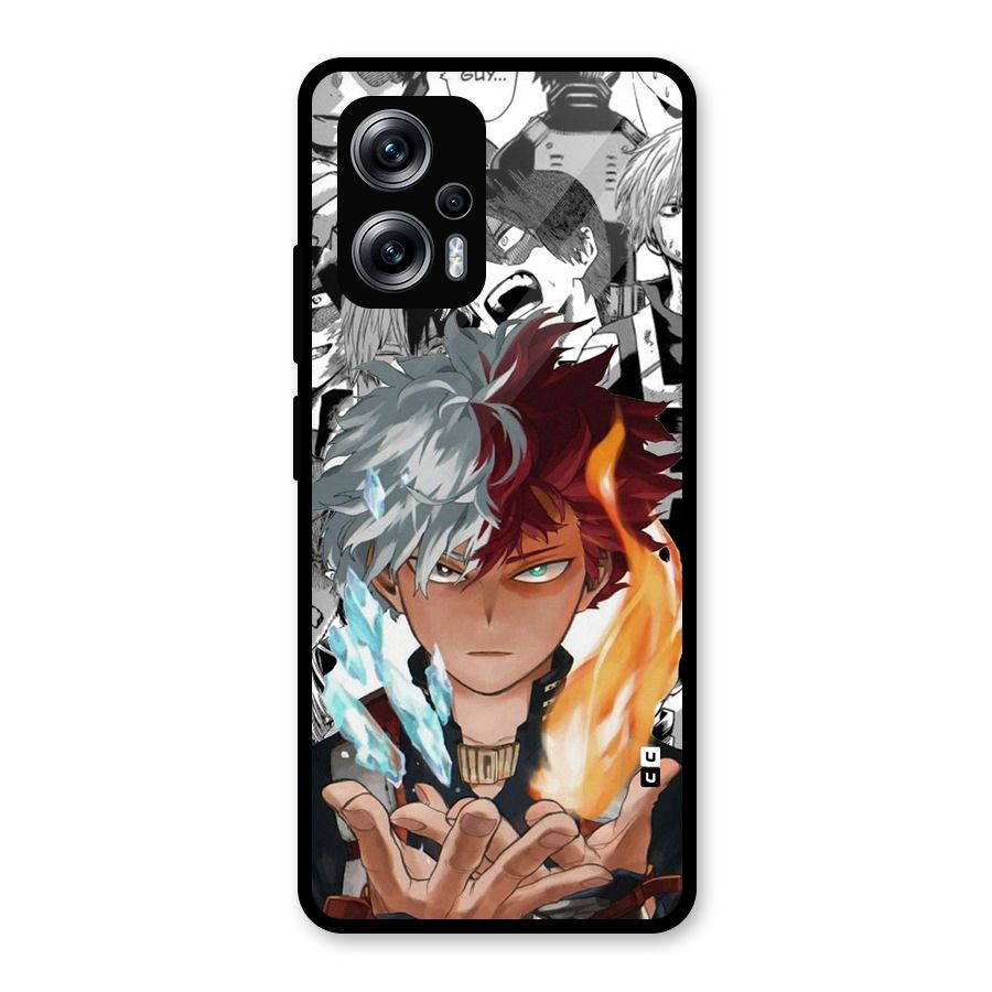 Young Todoroki Glass Back Case for Redmi K50i