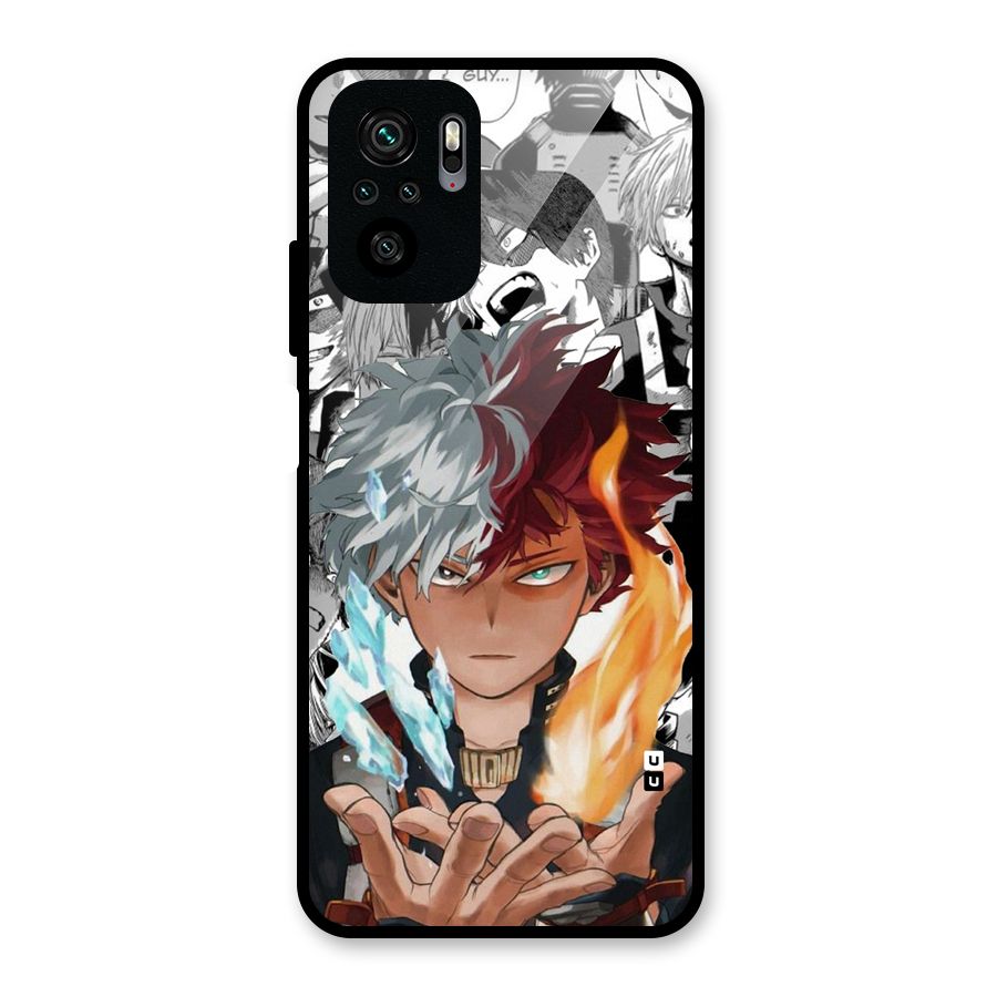 Young Todoroki Glass Back Case for Redmi Note 10S