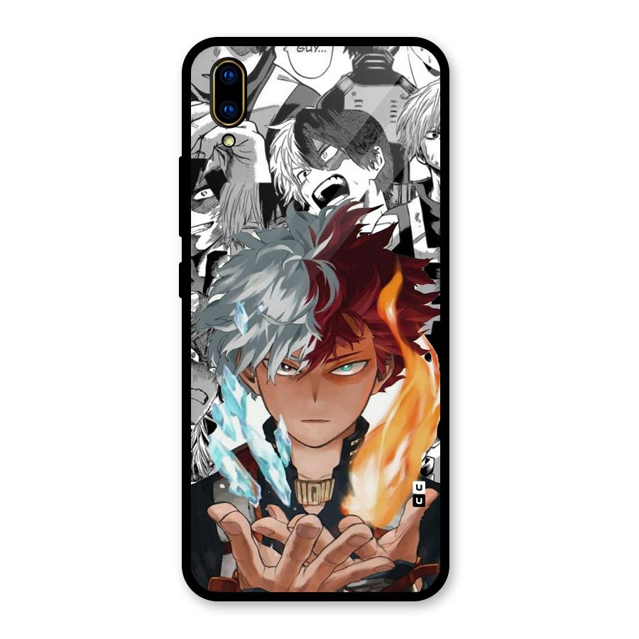 Young Todoroki Glass Back Case for Vivo V11 Pro