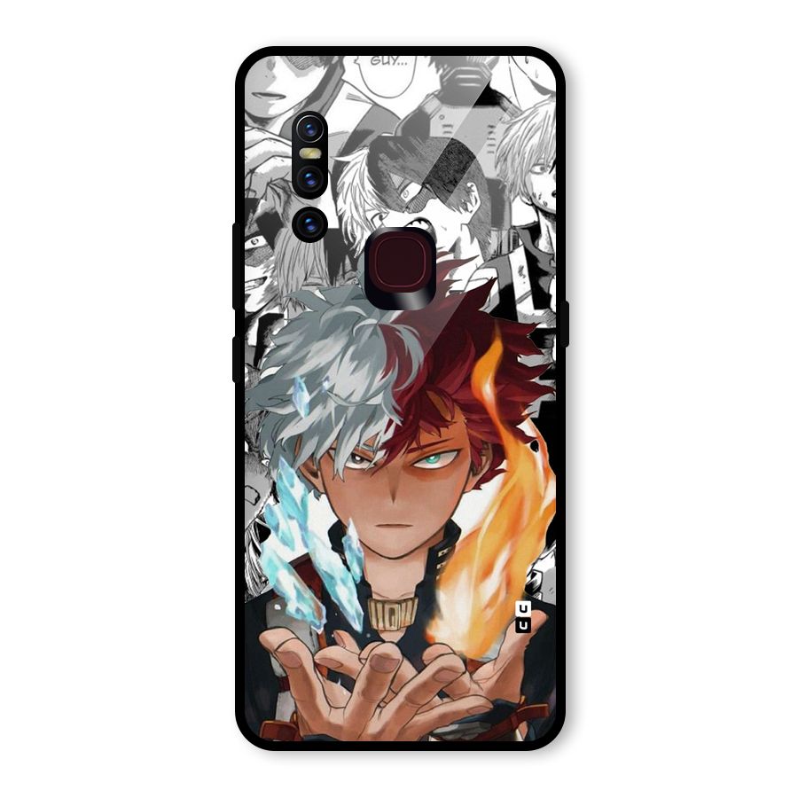 Young Todoroki Glass Back Case for Vivo V15