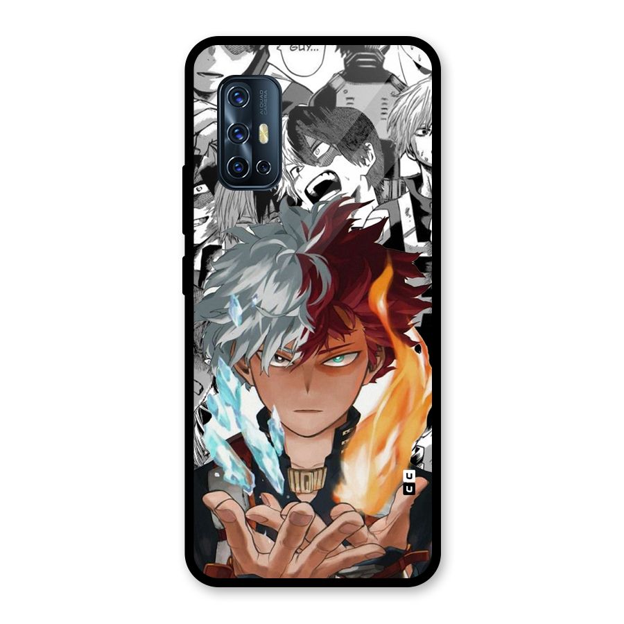Young Todoroki Glass Back Case for Vivo V17